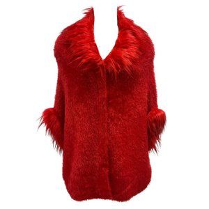 Lauren Michelle Dolman Sleeve Top-Vintage/Red-EUC